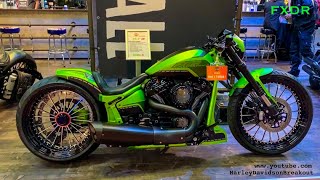 HarleyDavidson FXDR FXBRS FLFBS FXSB Custom Show Germany [upl. by Aynotahs34]