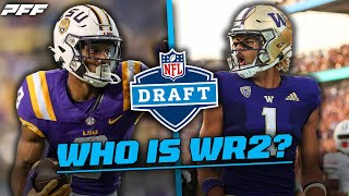 Who is WR2 Malik Nabers or Rome Odunze  PFF [upl. by Hallvard]