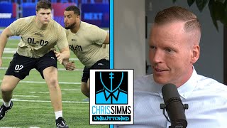 NFL Combine takeaways from stacked offensive line draft class  Chris Simms Unbuttoned  NFL on NBC [upl. by Netsriik447]