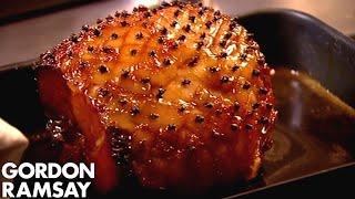 CHRISTMAS RECIPE Honey Glazed Ham With Pear amp Saffron Chutney [upl. by Navnod109]