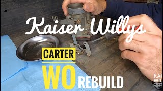 Carter WO rebuild Cj2A l134 Part 1 Disassembly [upl. by Yoho]