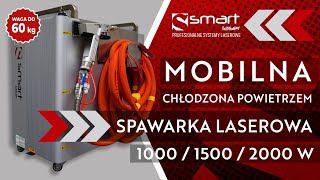 Mobilna SPAWARKA LASEROWA chłodzona powietrzem  100015002000W [upl. by Yllim]