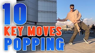 10 KEY POPPING BASIC MOVES  Poppingtutorial  Alireza sonic [upl. by Rahman]