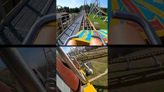 Front or Back Row rollercoaster themepark amusementparkride [upl. by Augustine]