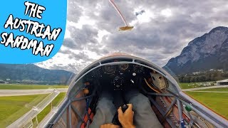 WINDENSTART Segelflug  LOWI Innsbruck  Start und Landung mit KA8 GoPro POV [upl. by Niobe969]