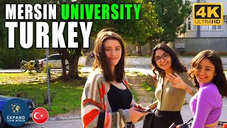 Turkey 4K Mersin University Walking Tour  Mersin Üniversitesi [upl. by Erodroeht]