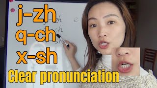 Chinese Pronunciation Training jzh qch xsh comparison [upl. by Doscher]