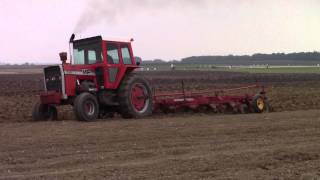 Massey Ferguson 1155 Tractor and 880 Plow [upl. by Ednalrym]