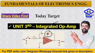 L35 Integrated OpAmp  Fundamental of electronics Unit III  KEC101201 Electronics by Lalit sir [upl. by Ahsinot]