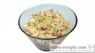 Diétny šalát Coleslaw  videorecipe [upl. by Nwahc395]