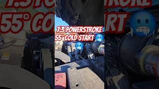 73 Cold Start Powerstroke Diesel Engine 55° Degrees Ford Trucks F350 Super Duty Long Bed shorts [upl. by Buehler]