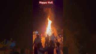 Happy Holi । holi । Holika ka Dahan।ytshorts shorts [upl. by Artinad]