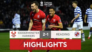 Sixth Tier Harriers Stun Reading  Kidderminster Harriers 21 Reading  Emirates FA Cup 202122 [upl. by Janina761]