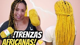 10 PEINADOS FÁCILES PARA TRENZAS AFRICANAS ♥  Yudis [upl. by Klemens575]