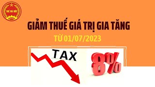 Giảm Thuế GTGT Từ 01072023 Theo Nghị Định 442023NĐCP [upl. by Zaneta]