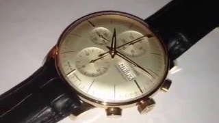 LIMITED EDITION 151 Pieces Junghans Meister Chronoscope Rosègold 18kt Juwelier Belting [upl. by Patin248]