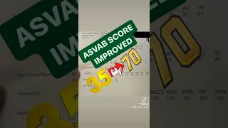 Improve your ASVAB Score 35 to 70 in 3 weeks asvabtutor asvab asvabprep [upl. by Hilton600]