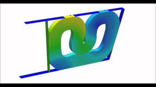 NX CAE  Hyperelastic Gasket with Self Contact [upl. by Mitchael]