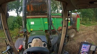 Cabview  Gärrest  Laden amp Streuen  Fendt Vario 722 S4  Strautmann Streublitz VS18GoPro [upl. by Farah]