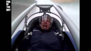 Guy Freaks Out While Riding Bobsled FAIL [upl. by Garibold]