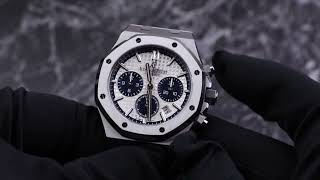 Audemars Piguet Royal Oak Chronograph 38 26315STOO1256ST01 Unboxing amp Presentation [upl. by Anitac96]