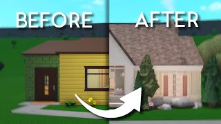 renovating the bloxburg starter house into a realistic home with anix and frenchrxses [upl. by Kcirddot192]