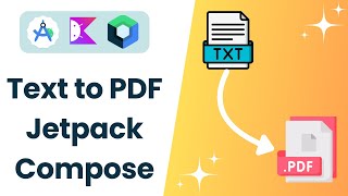 Convert Text to PDF in Android Using Jetpack Compose  Jetpack Compose  Kotlin jetpackcompose [upl. by Lilia]