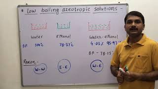 27Azeotropic Solution Azeotropic mixture  Positive amp Negative deviation from Raoults law [upl. by Hillier]