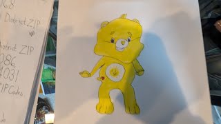 How to Draw Funshine Bear from We Care Bears [upl. by Oneida]