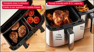 TEFAL Dual Drawer Air Fryer EY905D40 tefal 2024airfryer [upl. by Ecyar463]