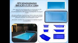 GfK Fertig Schwimmbecken Fertigpool Einbaubecken GFK Pool Katalog Pool Profi Eu GmbH Film [upl. by Enrobyalc185]