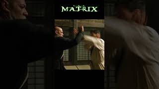 Neo beats Morpheus in the dojo  The Matrix 1999 shorts movie cinema [upl. by Nilyahs]