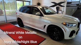 NEW ARRIVAL 2022 BMW X5 xDrive40i Mineral White on Ivory WhiteNight Blue Merino Leather [upl. by Pete342]