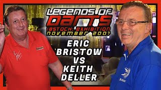 Keith Deller Vs Eric Bristow Legends of Darts Ibstock 2007 [upl. by Gregory]