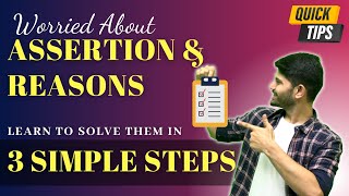 How to Solve Assertion Reason Type Questions in SST Class 10  Tips to Solve Assertion Reason [upl. by Ceil336]