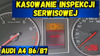 Jak skasować service Audi A4 B6B7 Seat Exeoservice inspection delete [upl. by Blackman]