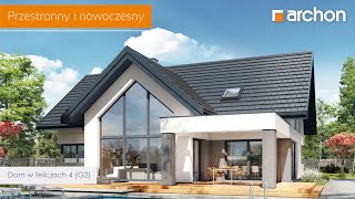 Dom w felicjach 4 G2 – Nowoczesny dom z antresolą I ARCHON Projekty Domów [upl. by Domingo]