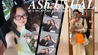 AShUSUAL LIFE IN MNL BEST FRIENDS DATE HERMES UNBOXING  ASHLEY SANDRINE [upl. by Naahs]