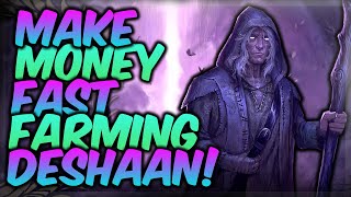 ESO How To Make Gold Fast Farming In Deshaan [upl. by Herta]