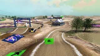 2013 Hangtown Motocross Animated Track Map Path Cam [upl. by Solracsiul843]