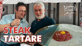 STEAK TARTARE com o Chef Alex Atala e paulomuzy [upl. by Haela]