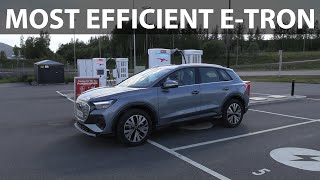 Audi Q4 etron range test [upl. by Tabby992]