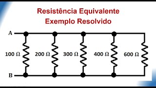 Resistência Equivalente da Associação em Paralelo com 5 Resistores [upl. by Polivy577]