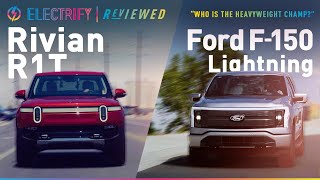 Rivian R1T vs Ford F150 Lightning Review The Best Electric Pickup Trucks Compared [upl. by Winters206]