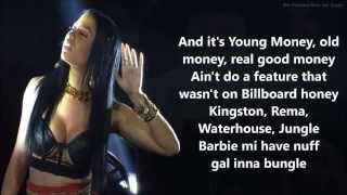 Nicki Minaj  Hold Yuh REMIX verse lyrics video [upl. by Haskins]