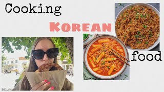 Cooking n eating Korean food 😋 [upl. by Todhunter]