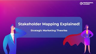 Stakeholder Mapping explained  Strategic Marketing Theories [upl. by Nylodnew]