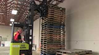 Moving a Load  Narrow Aisle Reach Forklift [upl. by Jessamine68]