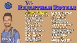 IPL Auction 2019 Full Squad of all Teams [upl. by Crary]