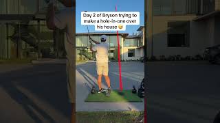 Overunder 05 broken windows in this challenge 😂 via Bryson DeChambeau shorts [upl. by Ramunni614]